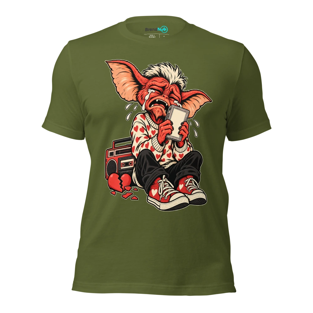 THE HEARTBREAK GREMLIN HAS RELEASED ANOTHER MIX T Shirt Olive Front