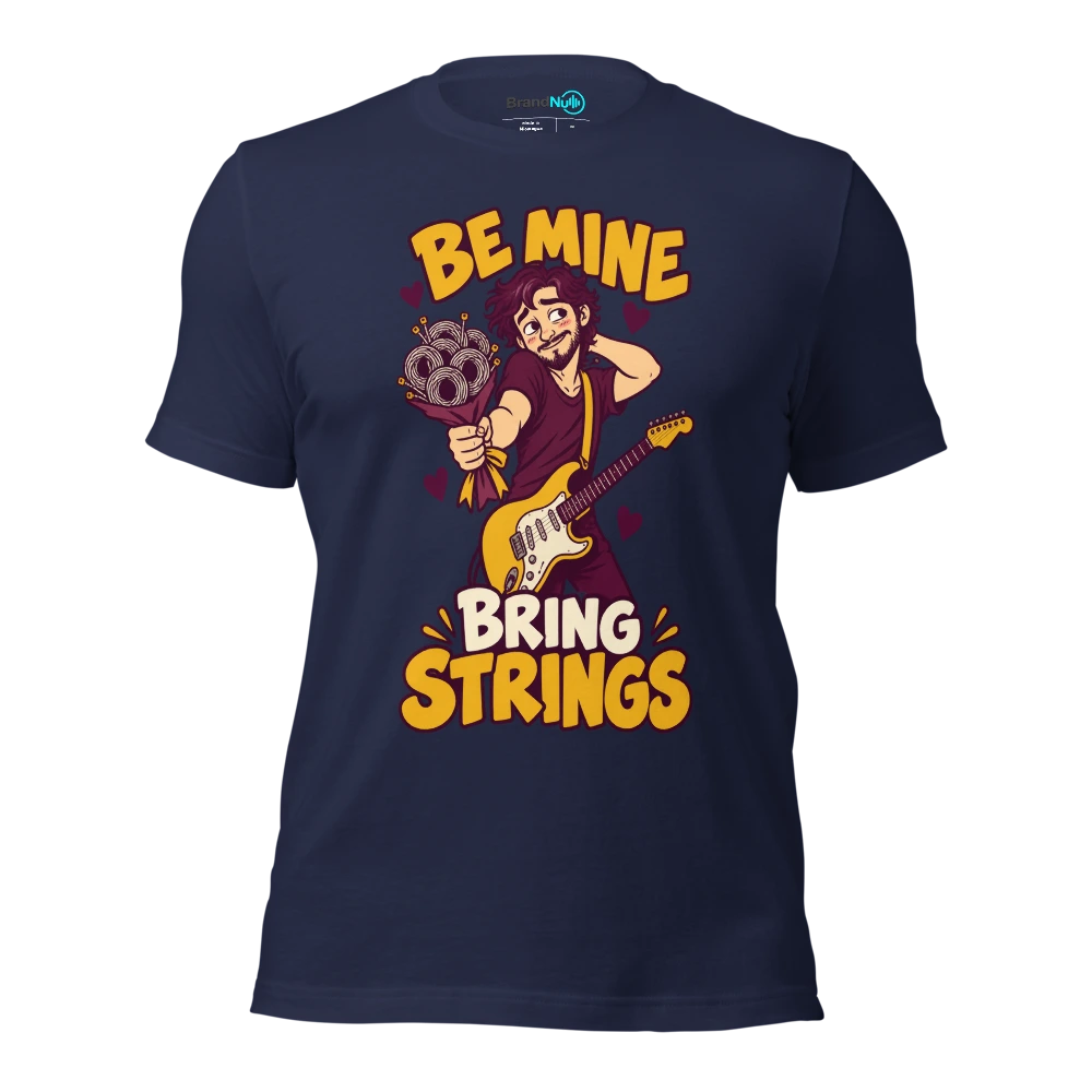 BE MINE BRING STRINGS T Shirt Navy Front