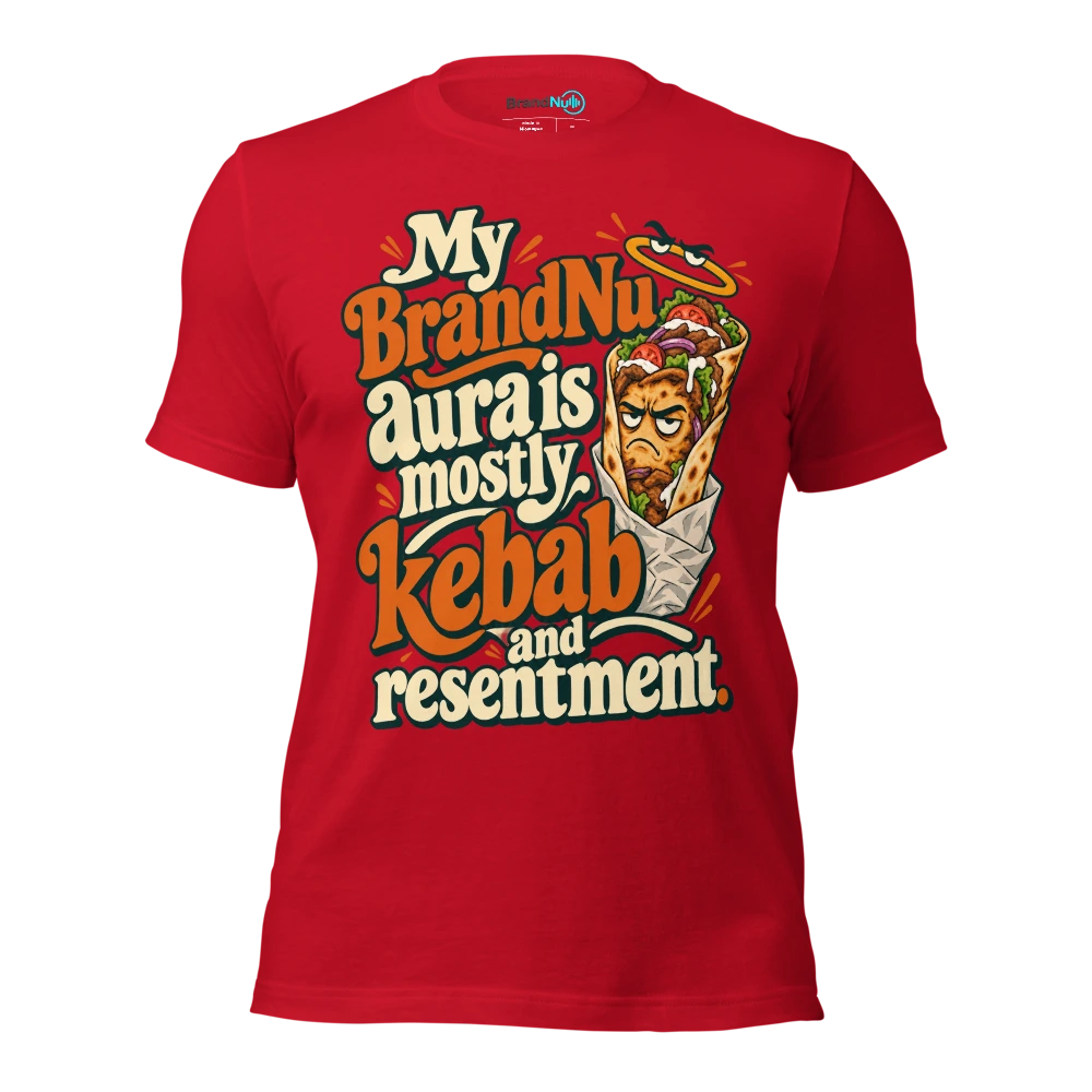 My BrandNu aura is mostly kebab and resentment T Shirt Red Front