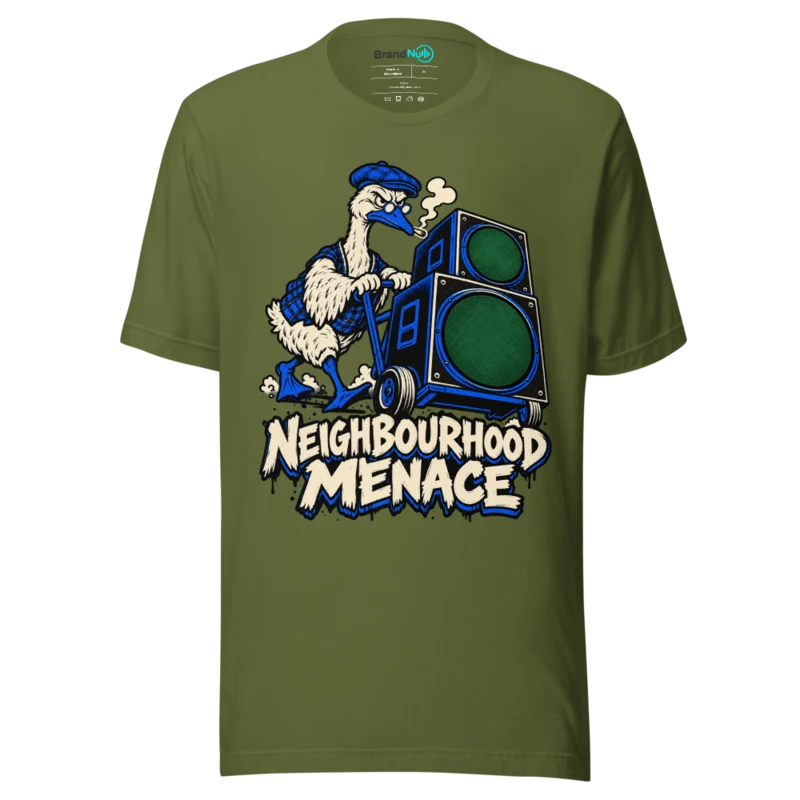 NEIGHBOURHOOD MENACE T Shirt - Olive