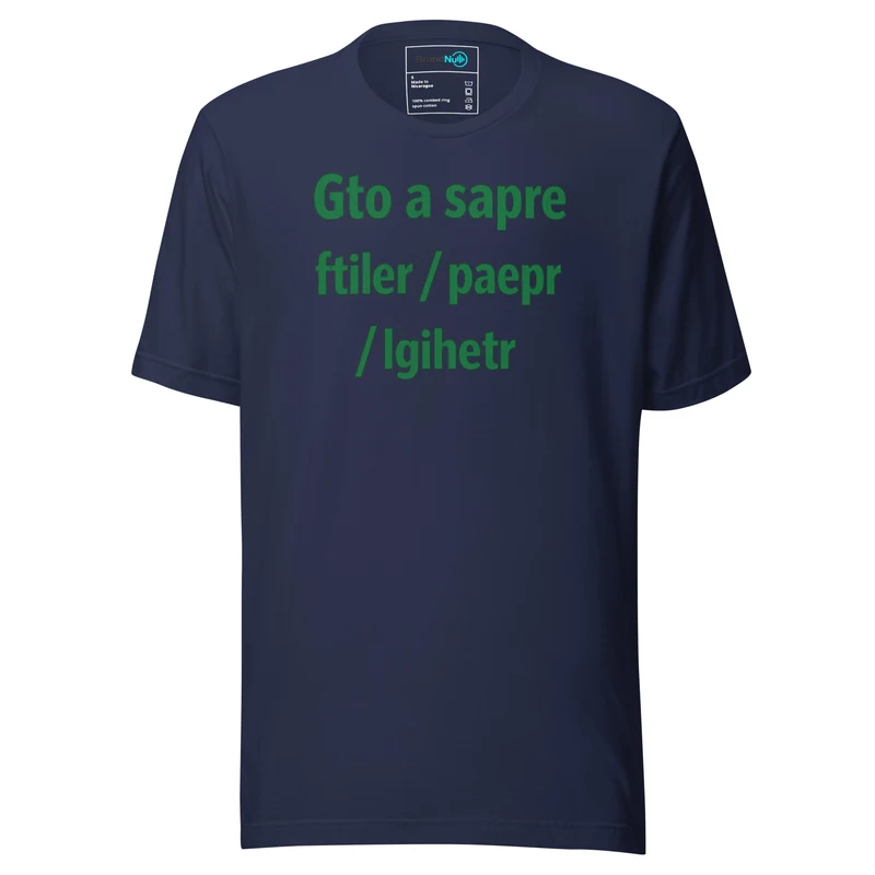 Got a Spare Filter Paper Lighter T Shirt – Smoking Area Classic - Navy