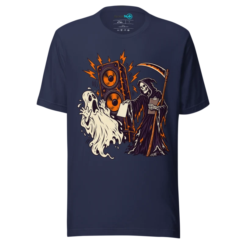 MY AFTERLIFE HAS A NOISE COMPLAINT T Shirt - Navy