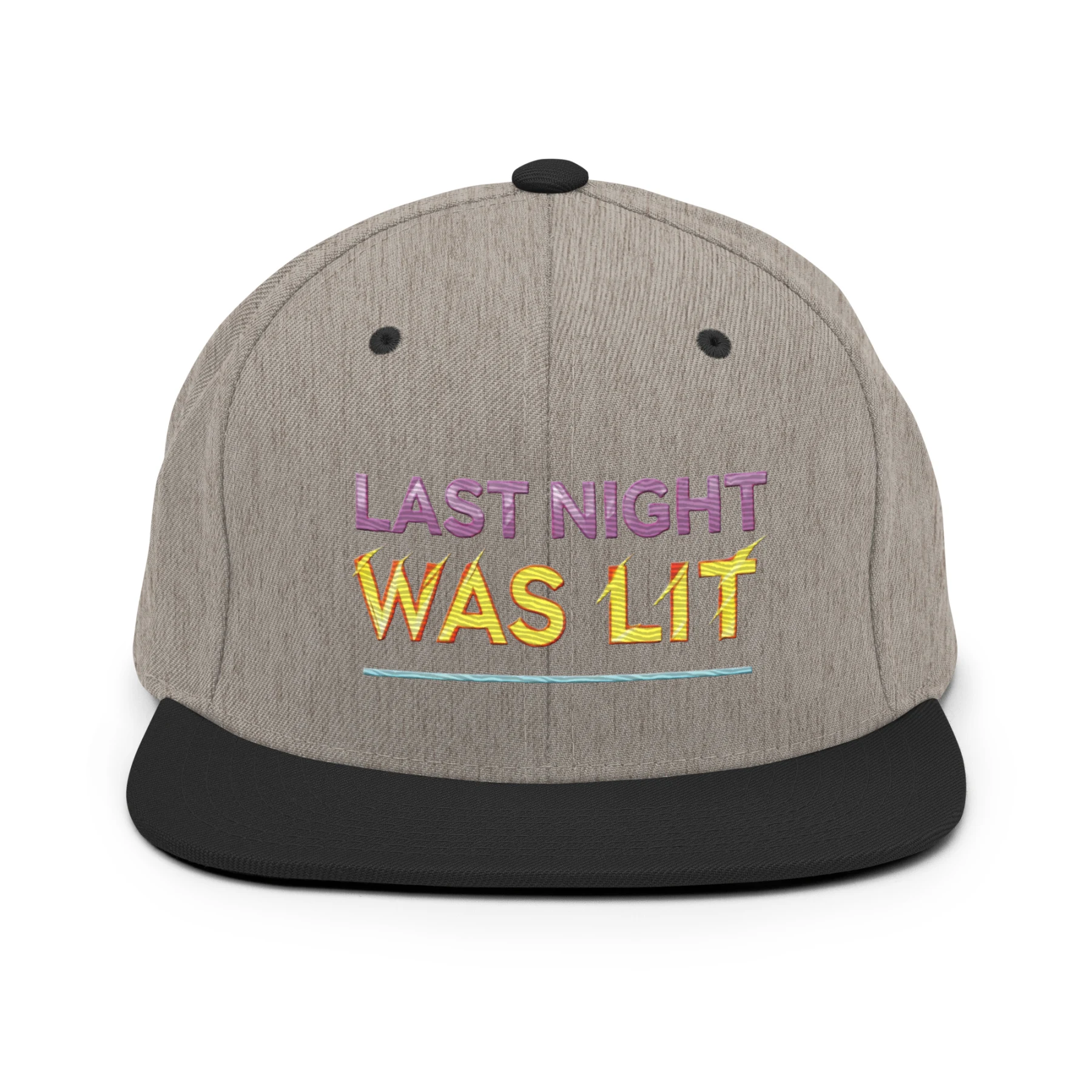 Last Night Was Lit Snapback Hat for Party Goers