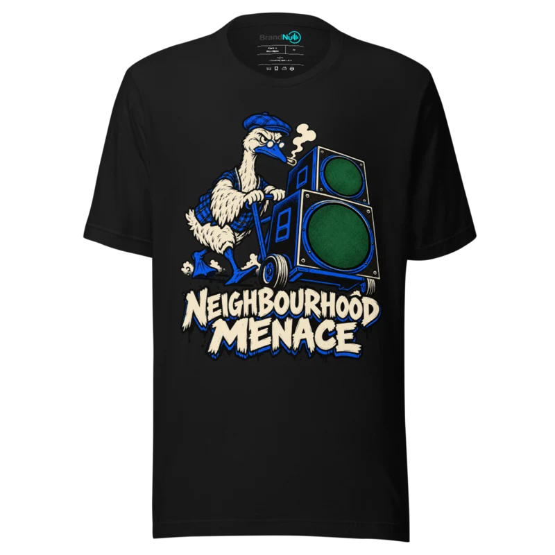 NEIGHBOURHOOD MENACE T Shirt - Black