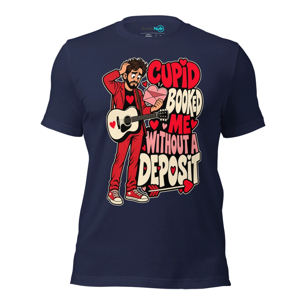 CUPID BOOKED ME WITHOUT A DEPOSIT T Shirt Navy Front