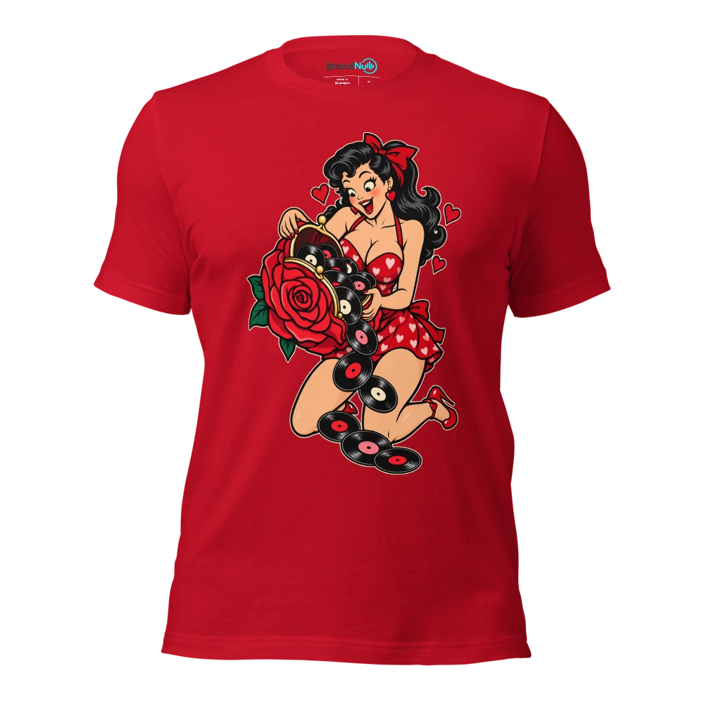 THE ROSE FUND HAS BECOME A VINYL FUND T Shirt Red Front