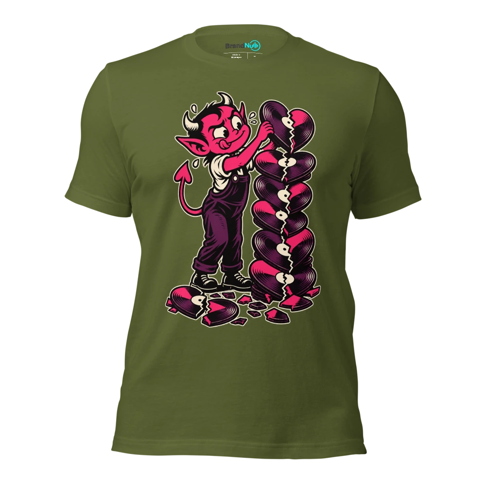 THE LOVE IMP HAS REORDERED THE SAD SONGS T Shirt Olive Front