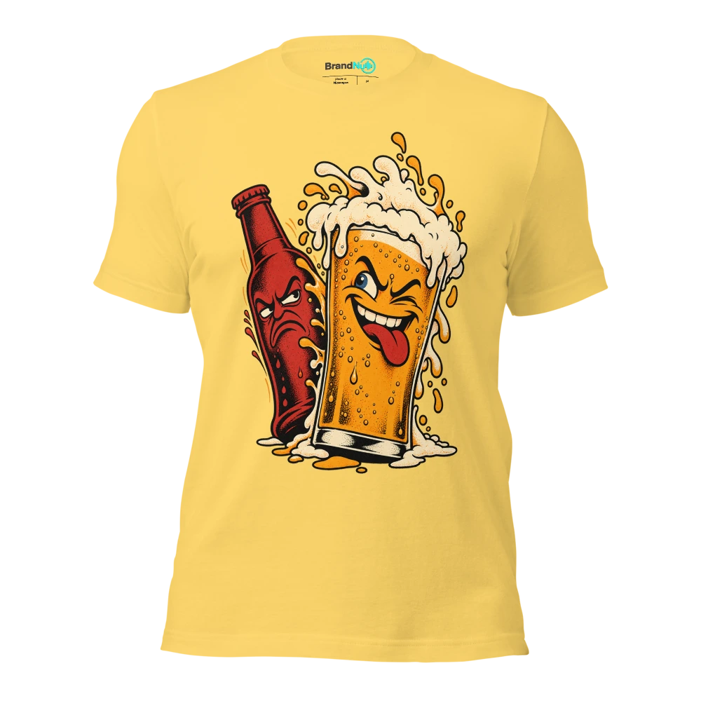 The BrandNu me has stopped bottling it. Now I'm on draught T Shirt Yellow Front