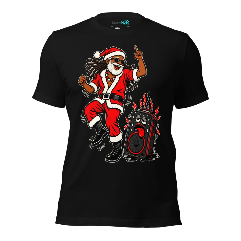 THE REGGAE GRANDAD HAS OUTLASTED THE PLAYLIST T Shirt Black Front