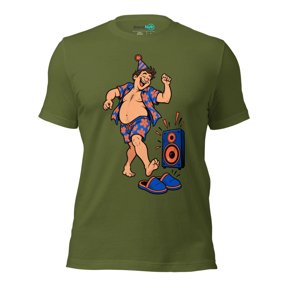MY BIRTHDAY WARMUP ENDS BEFORE YOUR MAIN SET T Shirt Olive Front