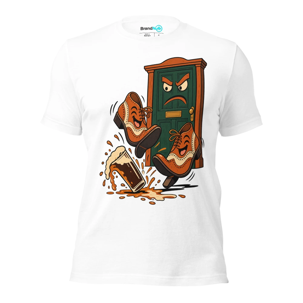My BrandNu dancing shoes have upset the landlord T Shirt White Front