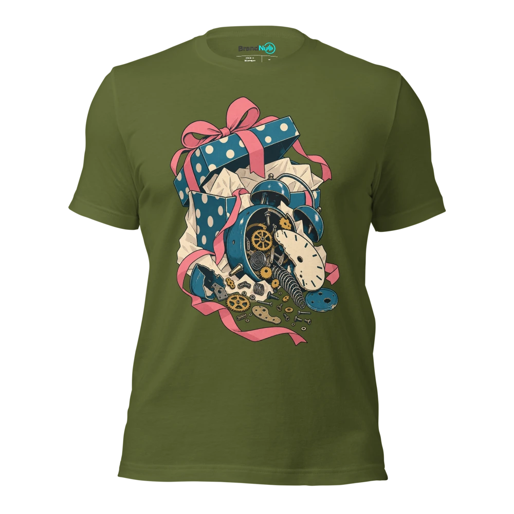 Woke up BrandNu. By lunch I was spares or repair T Shirt Olive Front