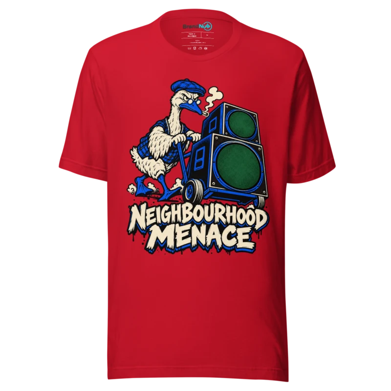 NEIGHBOURHOOD MENACE T Shirt - Red
