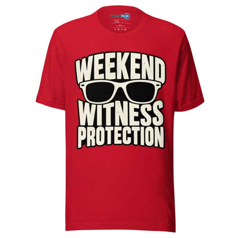 BrandNu Weekend Witness Protection T-Shirt - Red