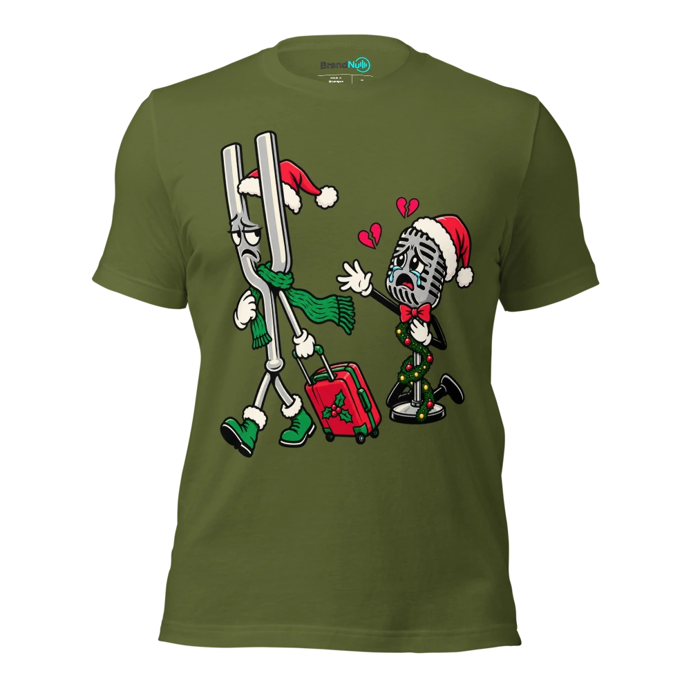THE TUNING FORK HAS ASKED FOR A TRANSFER T Shirt Olive Front