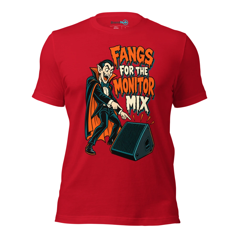 FANGS FOR THE MONITOR MIX T Shirt Red Front
