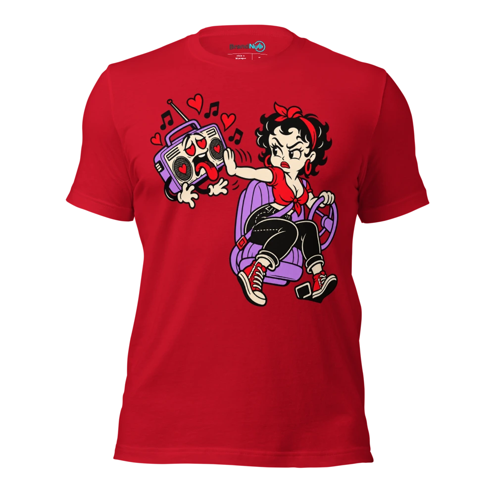 I HEARD OUR SONG AND CHANGED THE FUCKING STATION T Shirt Red Front