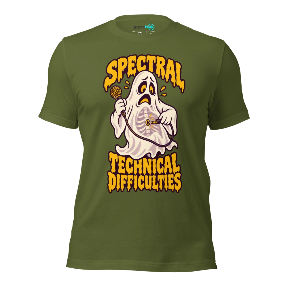 SPECTRAL TECHNICAL DIFFICULTIES T Shirt Olive Front