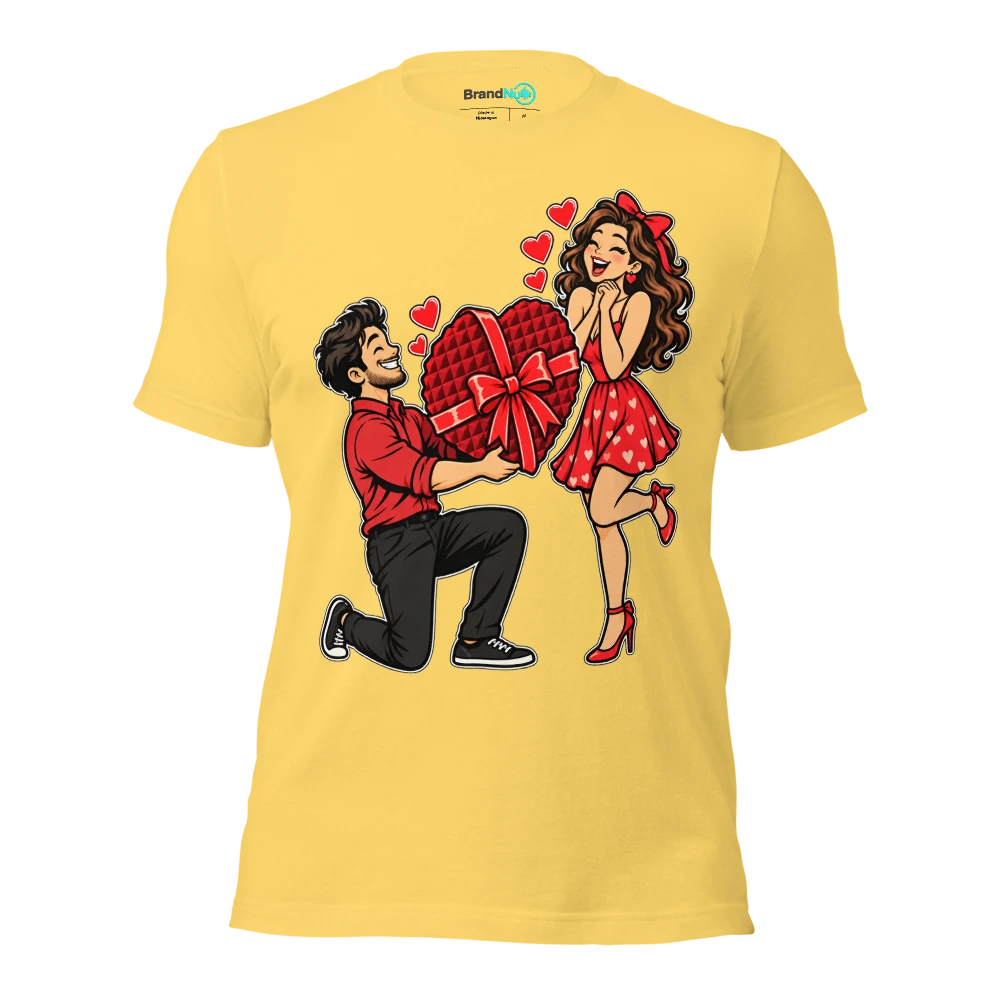 MY ROMANTIC GESTURE IS AN ACOUSTIC PANEL T Shirt Yellow Front