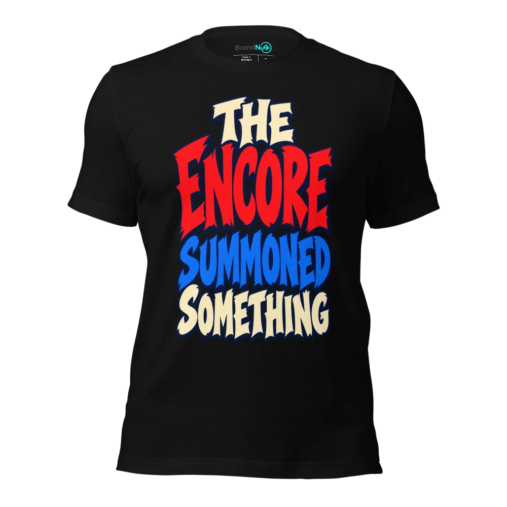 THE ENCORE SUMMONED SOMETHING T Shirt Black Front