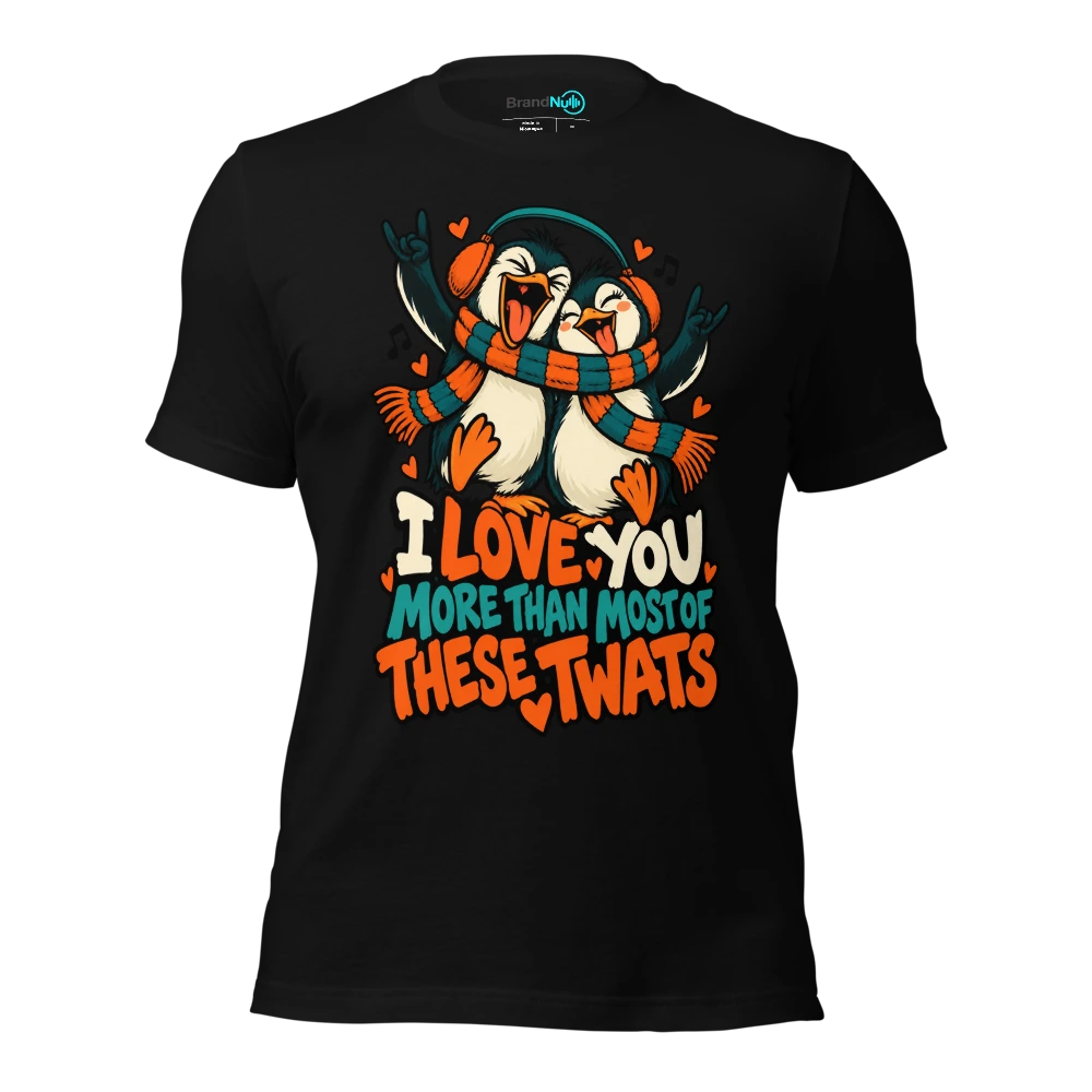 I LOVE YOU MORE THAN MOST OF THESE TWATS T-SHIRT