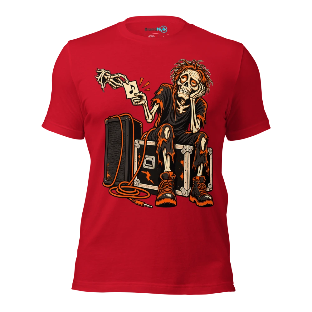 DEAD BUT STILL TAKING REQUESTS T Shirt - Red - front - Ghost 2
