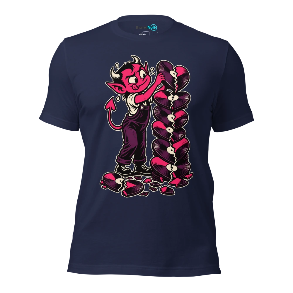 THE LOVE IMP HAS REORDERED THE SAD SONGS T Shirt Navy Front