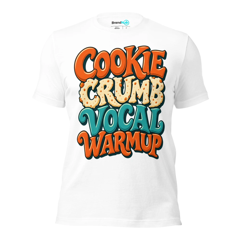 COOKIE CRUMB VOCAL WARMUP T Shirt White Front