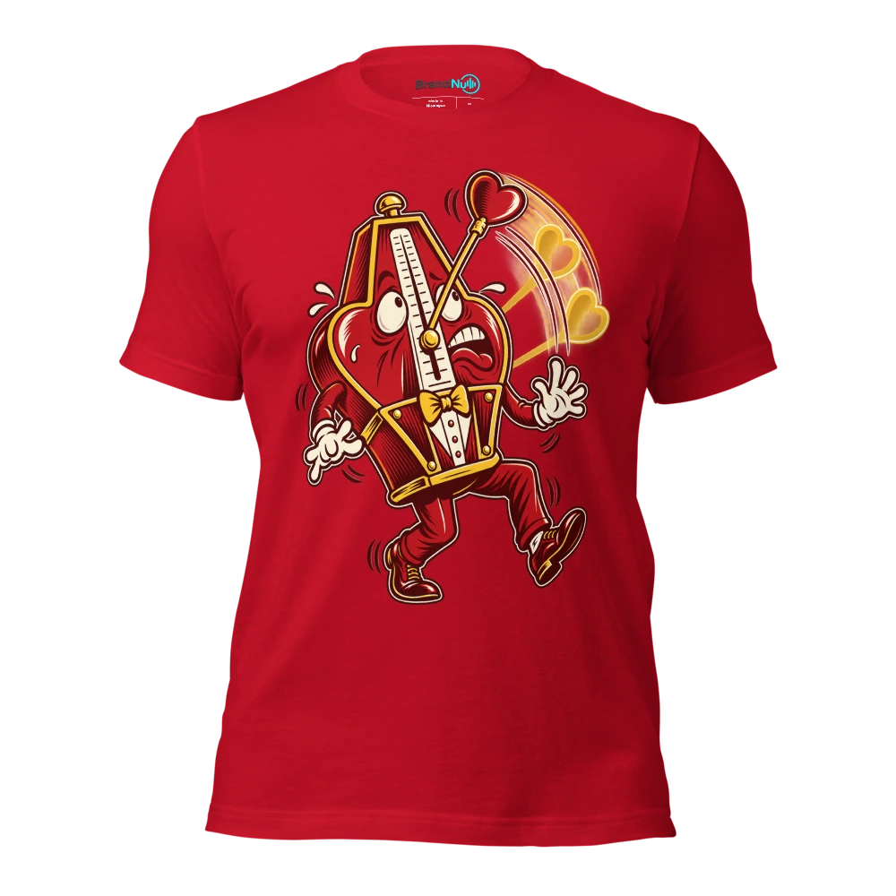 THIS HEART BEATS IN THE WRONG SUBDIVISION T Shirt Red Front