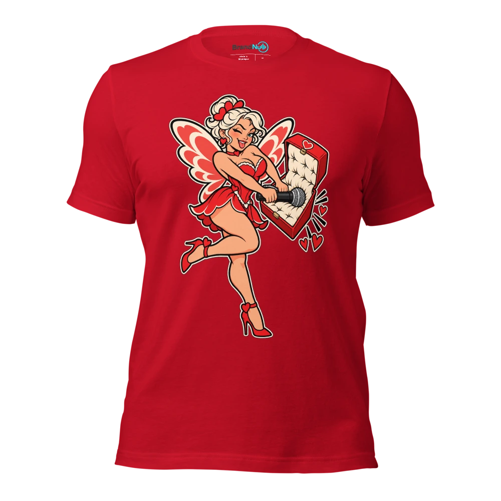 THE LOVE FAIRY HAS MUTED THE HARMONY T Shirt Red Front
