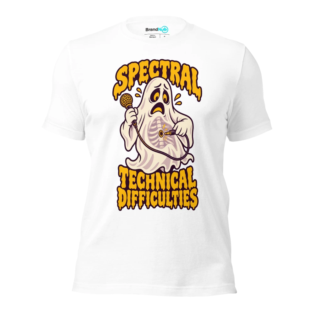 SPECTRAL TECHNICAL DIFFICULTIES T Shirt White Front