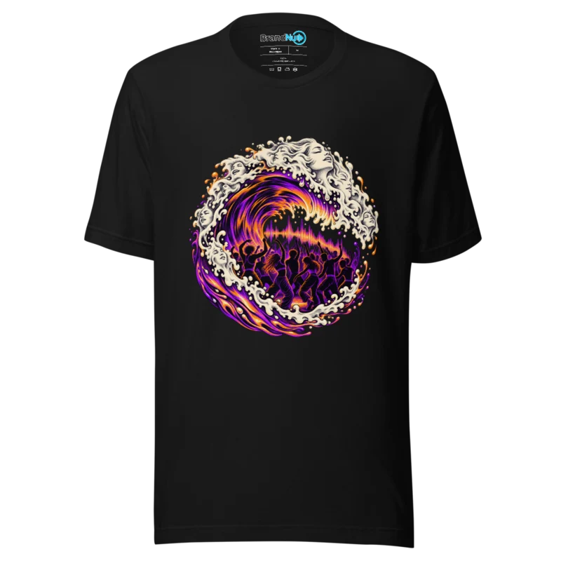 Rave Tide T Shirt - Black