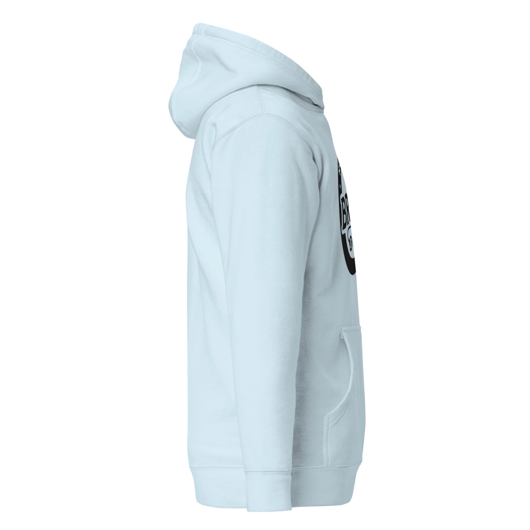Bold BR&NU Logo Monochrome Hoodie