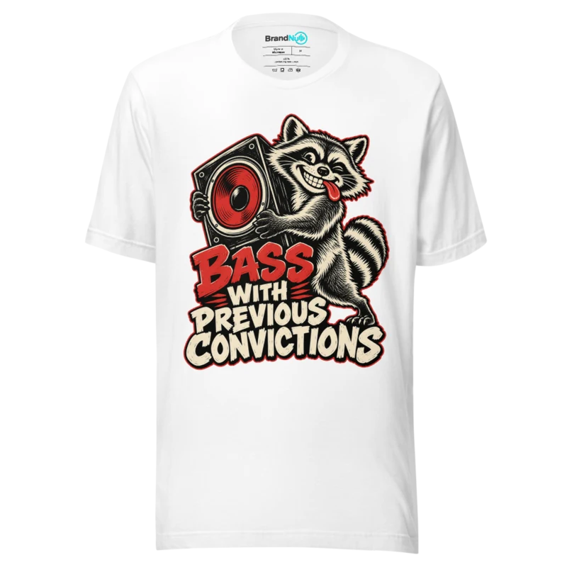 BASS WITH PREVIOUS CONVICTIONS T Shirt - White