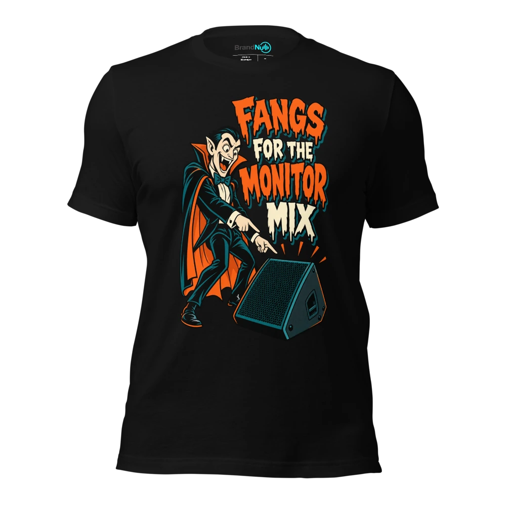 FANGS FOR THE MONITOR MIX T Shirt Black Front