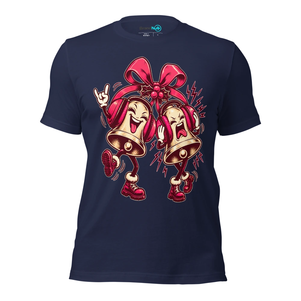 MY JINGLE BELLS NEED HEARING PROTECTION T Shirt Navy Front