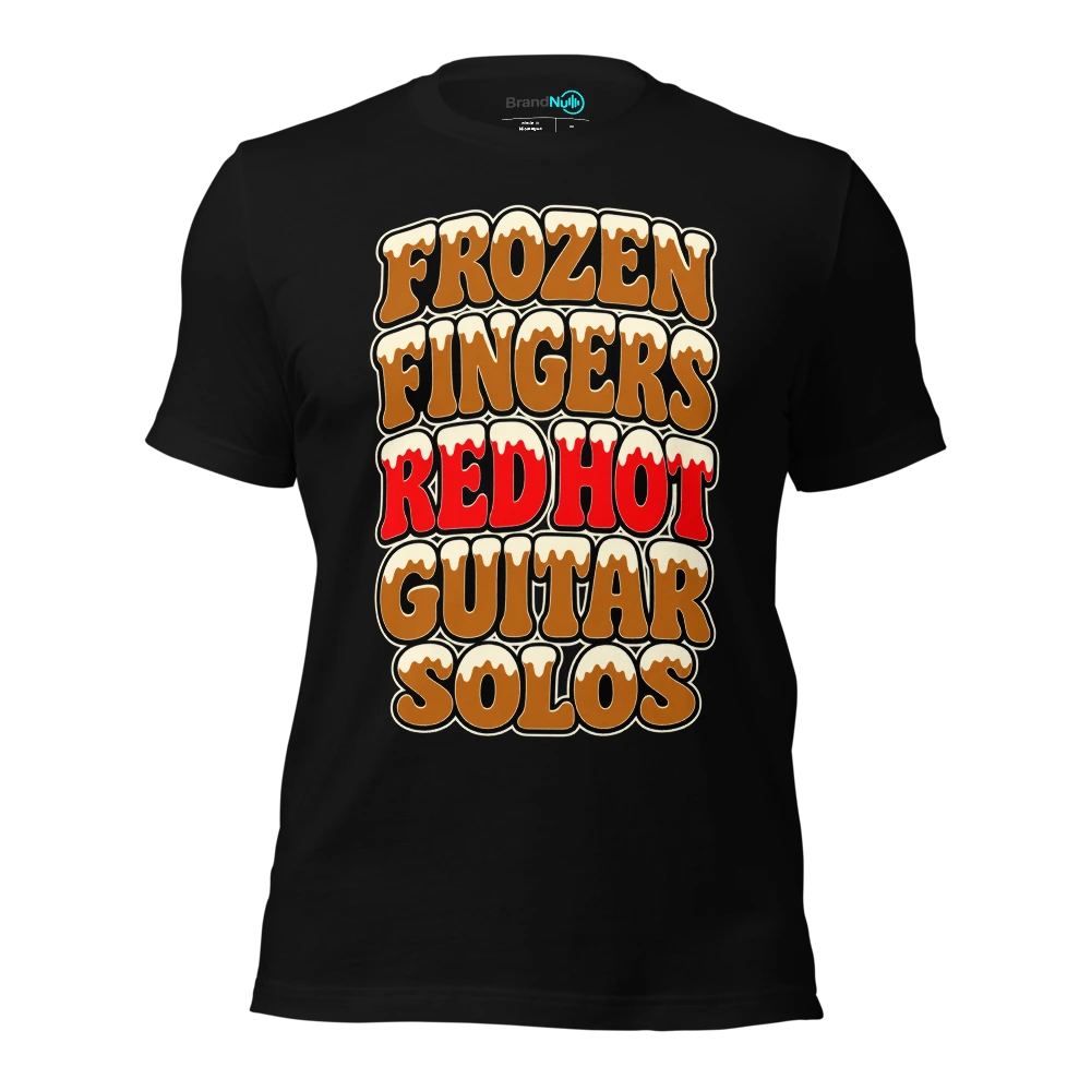 FROZEN FINGERS RED HOT GUITAR SOLOS T-SHIRT