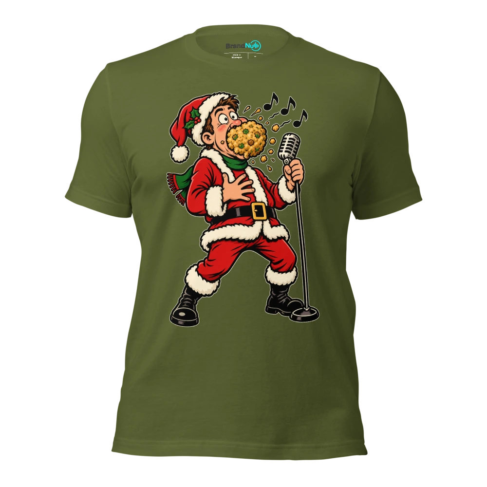 I HAVE STUFFING IN MY VOCAL CORDS T Shirt Olive Front