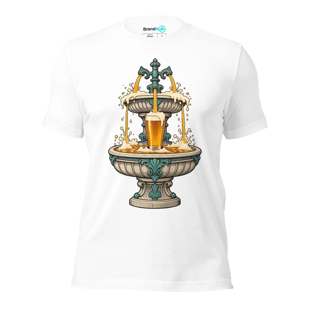 My BrandNu fountain of youth tastes suspiciously like lager T Shirt White Front