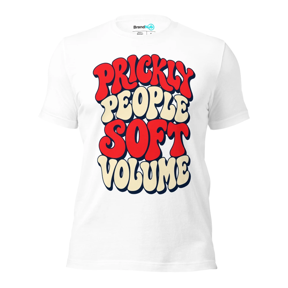 PRICKLY PEOPLE SOFT VOLUME T Shirt White Front