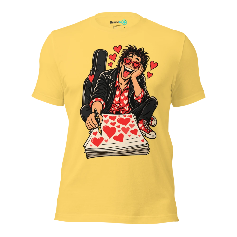 MY CONTRACT HAS MORE HEARTS THAN SIGNATURES T Shirt Yellow Front