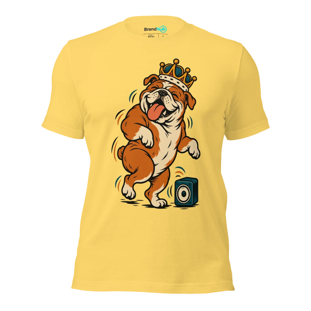 THE BIRTHDAY BULLDOG HAS DEMANDED A VICTORY LAP T Shirt Yellow Front