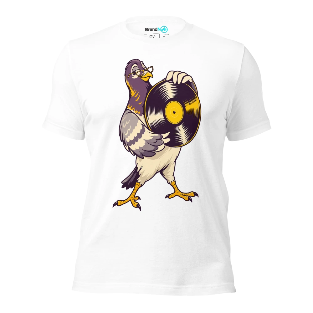 THE PIGEON COLLECTOR HAS FOUND A BIRTHDAY REISSUE T Shirt White Front