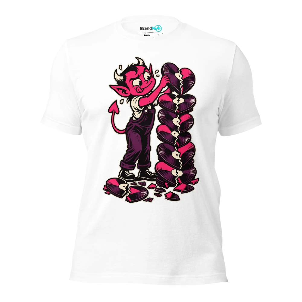 THE LOVE IMP HAS REORDERED THE SAD SONGS T Shirt White Front