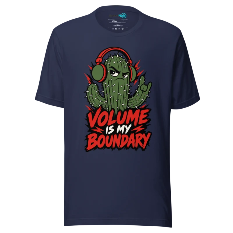 VOLUME IS MY BOUNDARY T Shirt - Navy