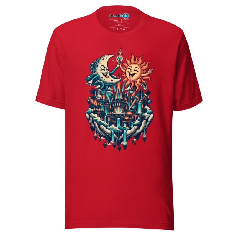 Moonlight Mischief T Shirt - Red
