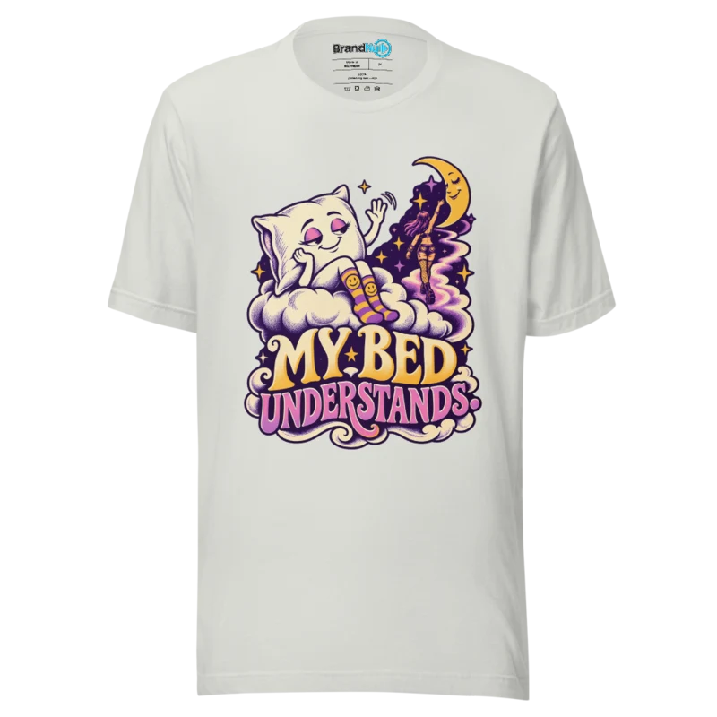 My Bed Understands T Shirt - Asphalt