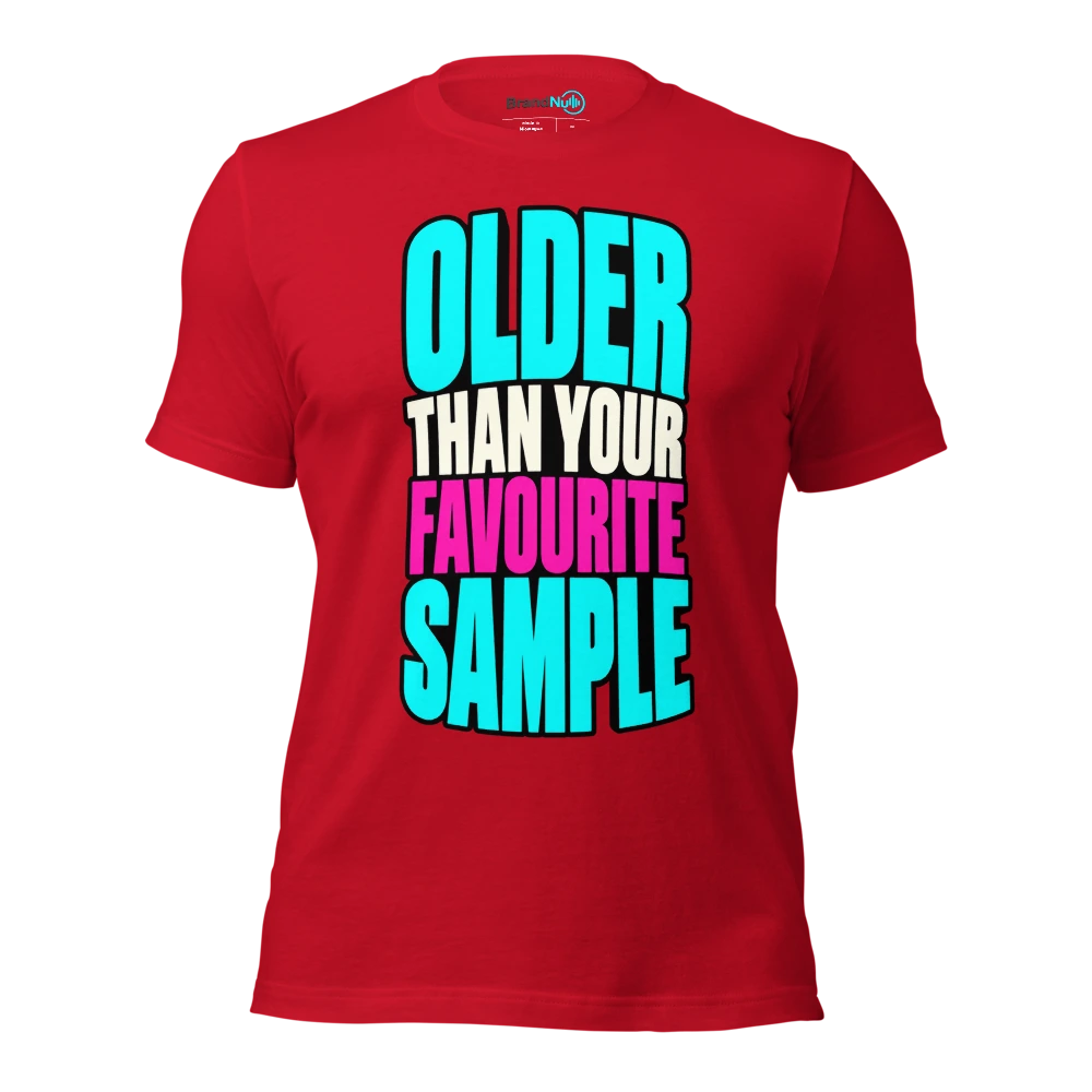 OLDER THAN YOUR FAVOURITE SAMPLE T Shirt Red Front