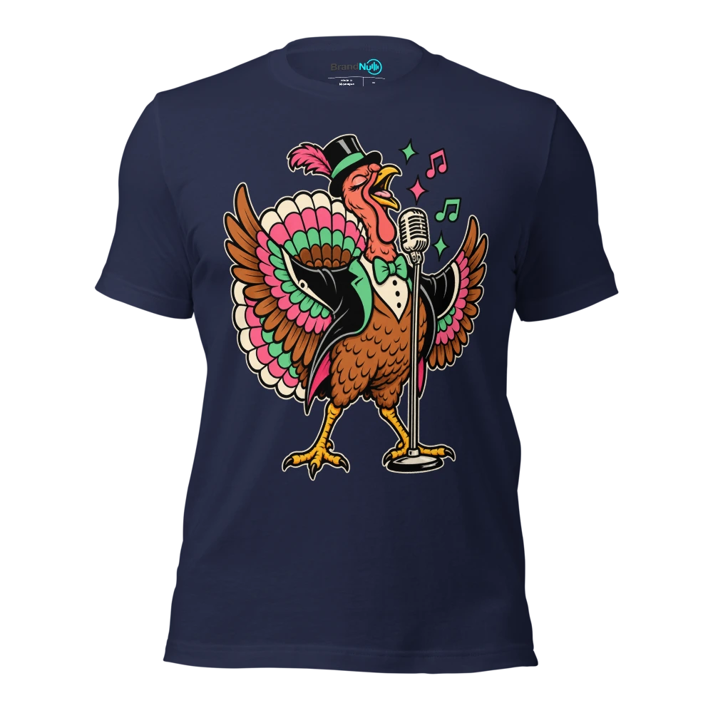 THE TURKEY HAS REQUESTED A SOLO SLOT T Shirt Navy Front
