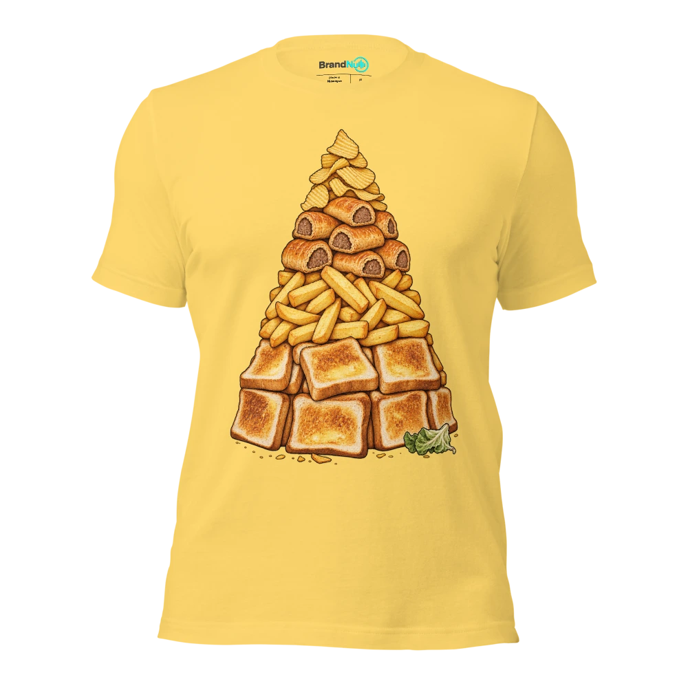 My BrandNu diet starts when the beige food runs out T Shirt Yellow Front